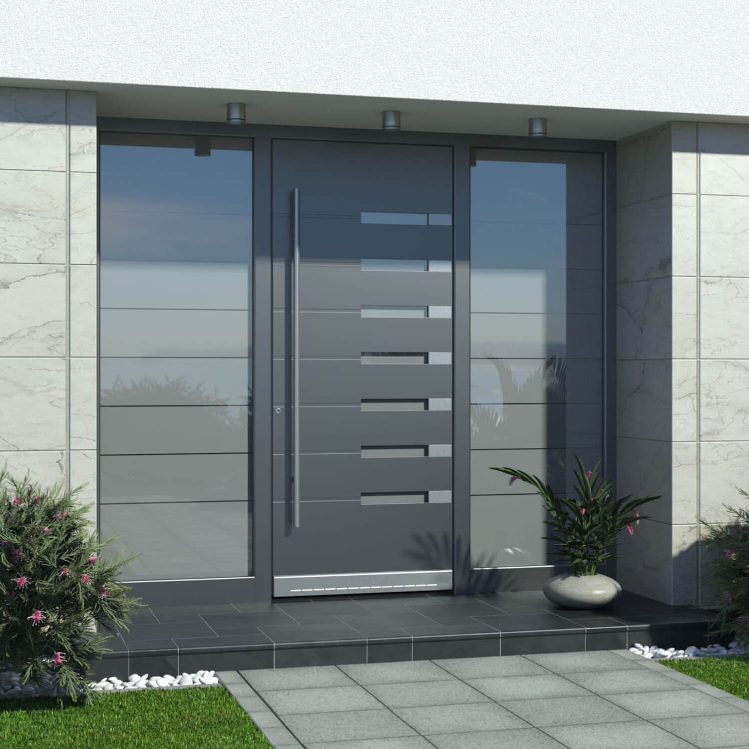 Aluminium Haustür Paderborn Einbausituation Aluminium Haustür Paderborn Einbausituation