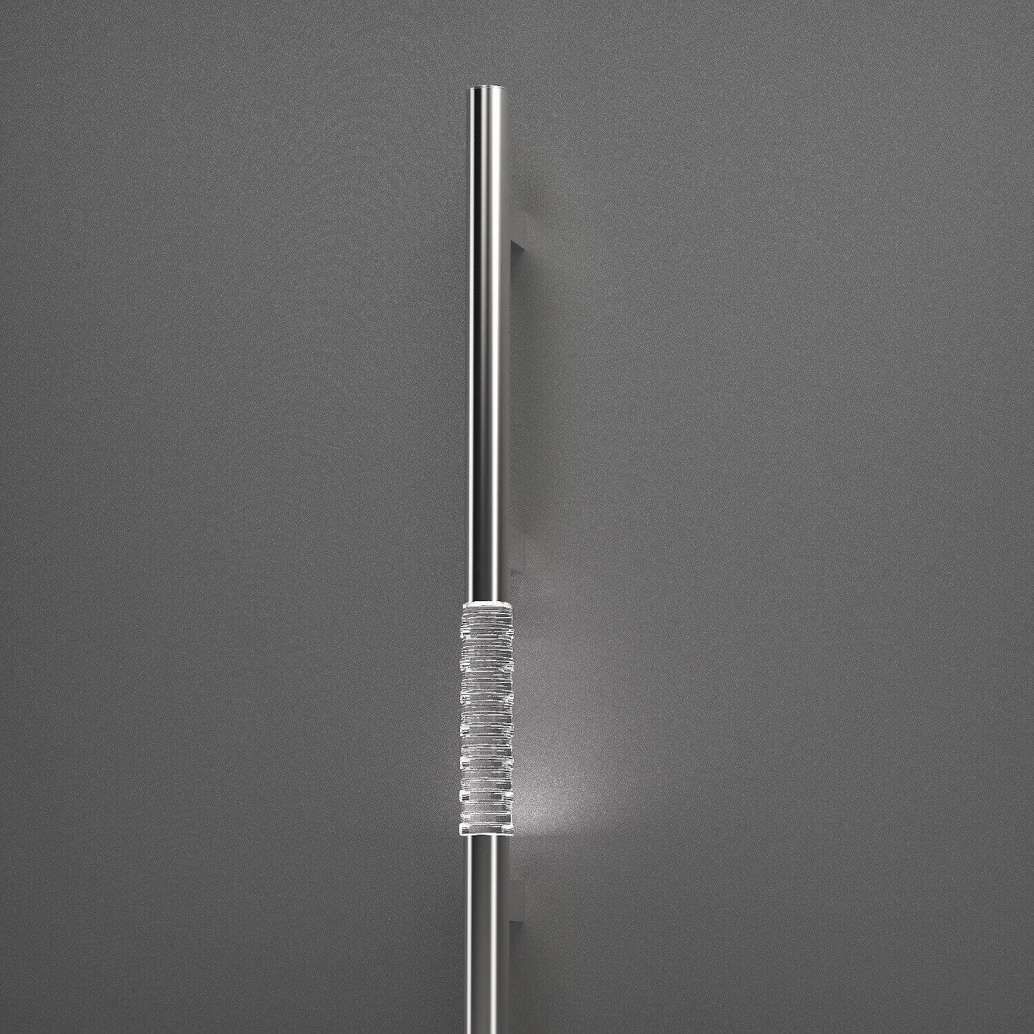Haustürgriff (Stangengriff) aus Edelstahl mit Glaseinsatz