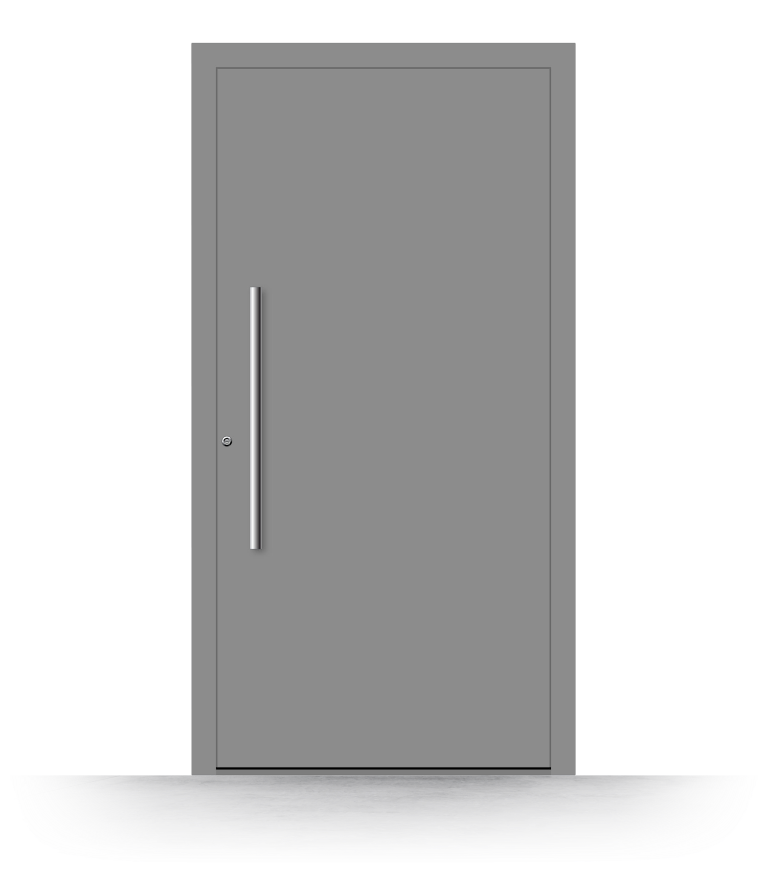Haustür Graualuminium