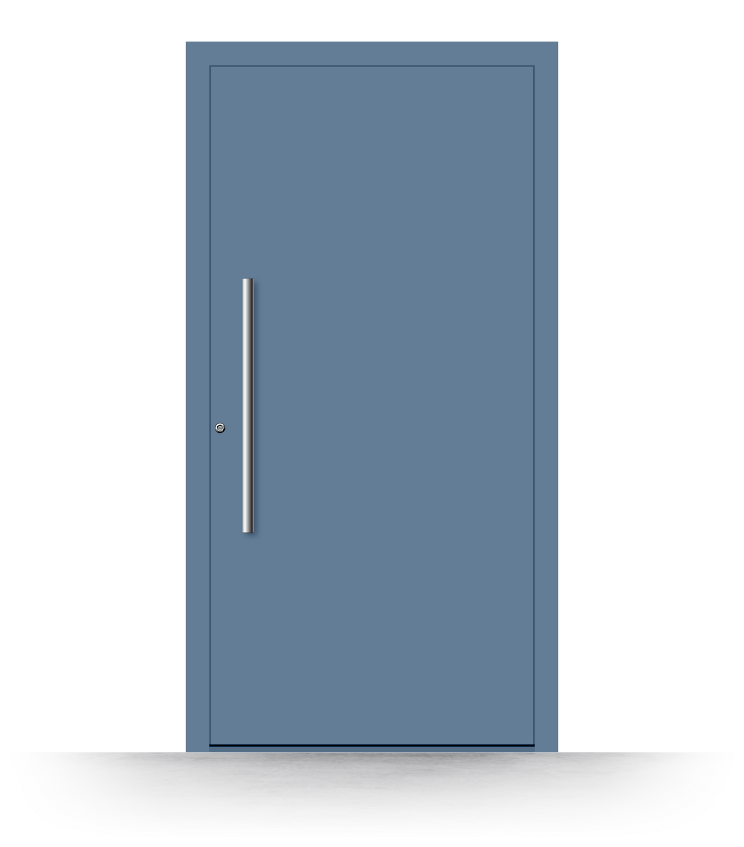 Haustür Taubenblau